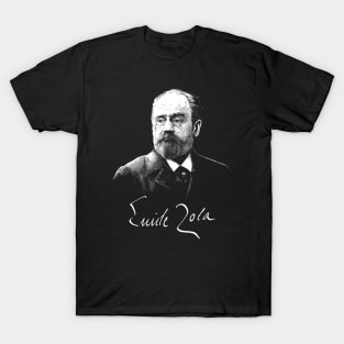 Émile Zola, French writer, literature, Portrait T-Shirt